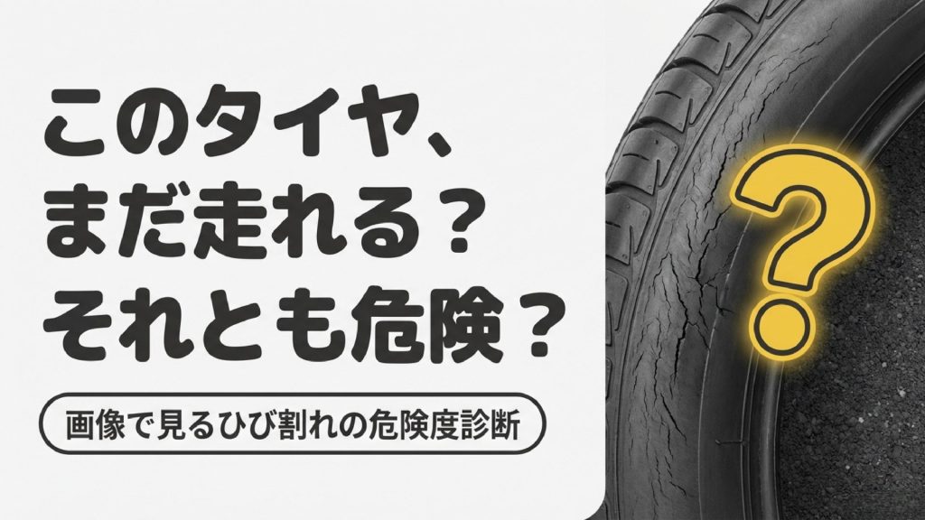 このタイヤまだ走れる？それとも危険？画像で見るタイヤひび割れの危険度診断表紙